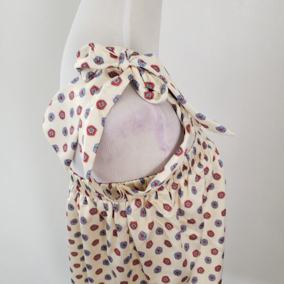 NEW Tularosa Boho Perry Top Revolve Polka Dot Scarf Print Summer Women XS - Picture 7 of 13